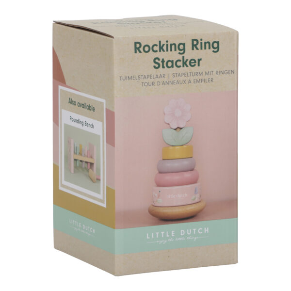 Rocking ring stacker wood - Fairy Garden FSC